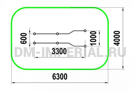 Уличное оборудование, Спортивное оборудование, Брусья разноуровневые W-07.001 W-07.001