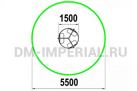 Уличное оборудование, Игровое оборудование, Карусель КАР 1.5 КАР 1.5