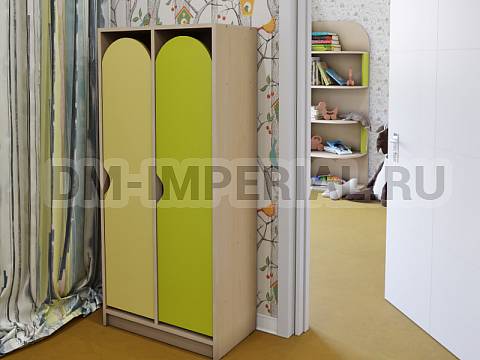 Оснащение детских садов, Шкафы, Шкаф 2-х секционный на цоколе стандарт ШР-002-С-2