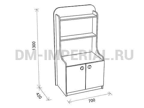 Оснащение детских садов, Игровая мебель, Уголок дежурств ИМ-056
