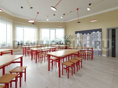 Оснащение школ, Мебель для столовой, Стол обеденный 1500 ШМ-СТ-025