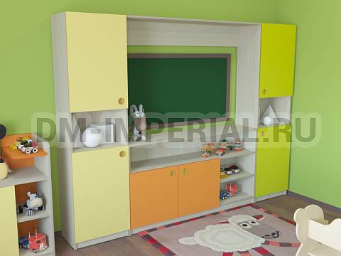 Оснащение детских садов, Шкафы, Учебная зона Дошколенок ШС-007