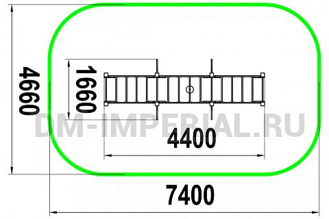 Уличное оборудование, Спортивное оборудование, Детский рукоход РУ 1.4 РУ 1.4