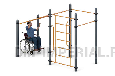 Наклонный рукоход, турники W-07.005