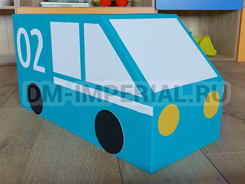 Оснащение детских садов, Мягкие модули, Контурная игрушка Полицейская машина ММ-КИ-041