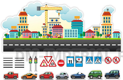 "Город". Магнитный стенд