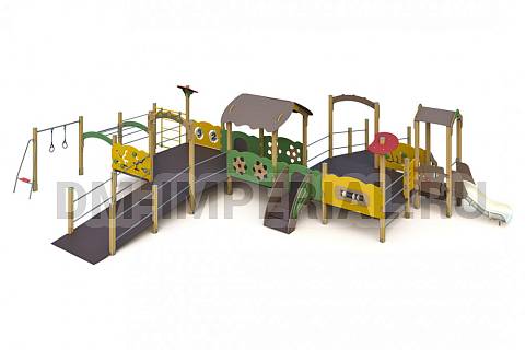 Уличное оборудование, Детские игровые комплексы, Детский игровой комплекс МГН 1.4 МГН 1.4
