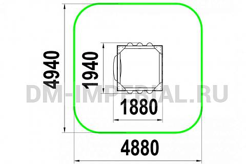 Уличное оборудование, Игровое оборудование, Песочница Куб-2 МФ 1.126 МФ 1.126