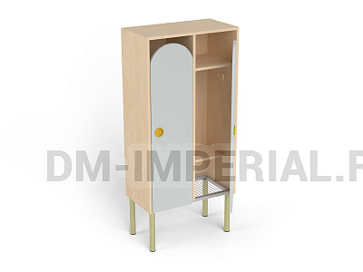 Шкаф 2-х секционный на металлокаркасе