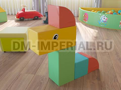 Оснащение детских садов, Мягкие модули, Мягкие игровые модули Дракоша ММ-ИМ-01.003