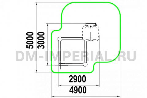 Уличное оборудование, Игровое оборудование, Песочный дворик Оазис МФ 1.27 МФ 1.27