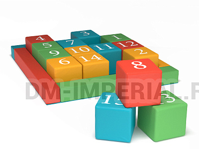 Развивающие мягкие модули Пятнашки