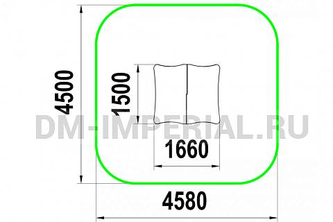 Уличное оборудование, Игровое оборудование, Детский игровой домик Беседка МФ 1.66 МФ 1.66