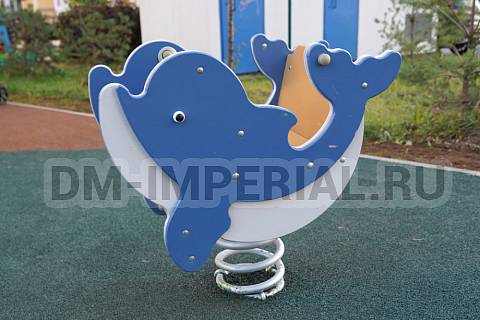 Уличное оборудование, Игровое оборудование, Качалка на пружине Дельфин КА 1.30 КА 1.30