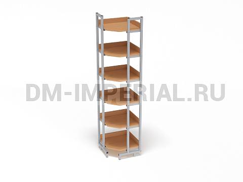 Оснащение школ, Мебель для библиотек, Стеллаж библиотечный угловой ШМ-МБ-011