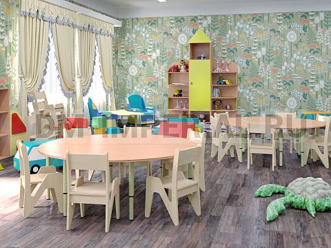 Оснащение детских садов, Стулья, Стул Дошколенок штабелируемый, лак/лак С-023.01