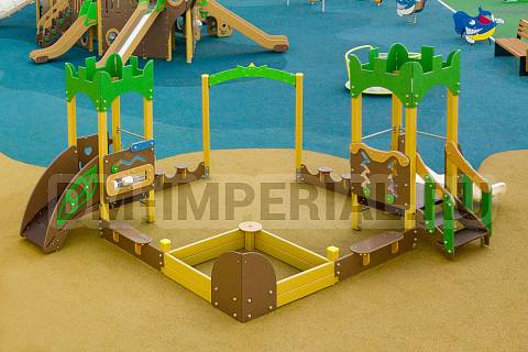 Уличное оборудование, Игровое оборудование, Песочный дворик Две башни МФ 1.3 МФ 1.3