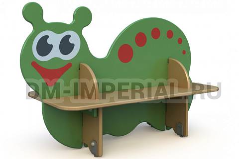 Уличное оборудование, Игровое оборудование, Скамейка Улитка СД 1.20 СД 1.20
