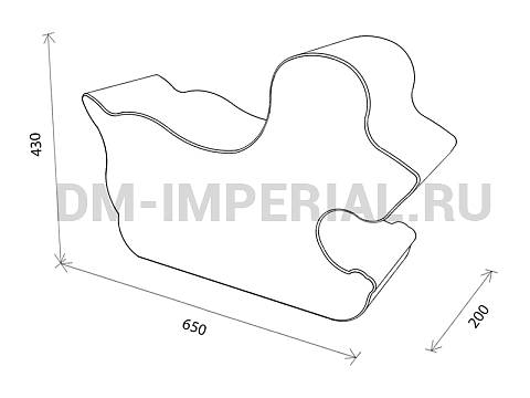 Оснащение детских садов, Мягкие модули, Контурная игрушка Собачка ММ-КИ-005