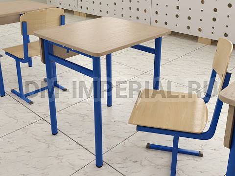 Оснащение школ, Школьные парты, Стол ученический 1-но местный нерегулируемый ЭРУДИТ МШ-АШП-005.1