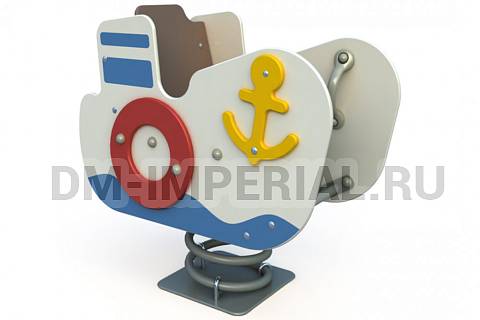 Уличное оборудование, Игровое оборудование, Качалка на пружине Пароход КА 1.28 КА 1.28