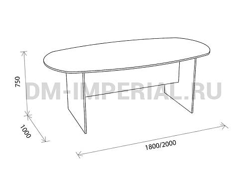 Офисная мебель, Столы офисные, Стол для переговоров С 1.12 СО-1.12
