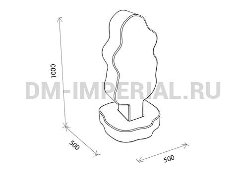 Оснащение детских садов, Мягкие модули, Контурная игрушка Яблонька ММ-КИ-027 Оснащение детских садов, Мягкие модули, Контурная игрушка Яблонька ММ-КИ-027