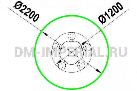 Уличное оборудование, Игровое оборудование, Детский столик Семицветик МФ 1.34 МФ 1.34