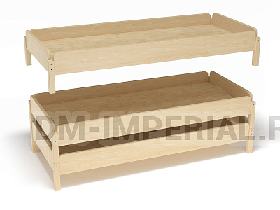 Эко-кровать Пирамида (массив)