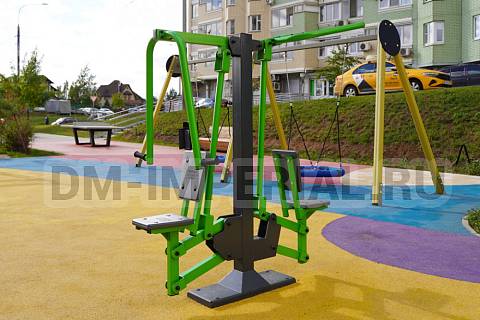 Уличное оборудование, Спортивное оборудование, Тренажер Жим-Вертикальная тяга ТР 2.06 ТР 2.06