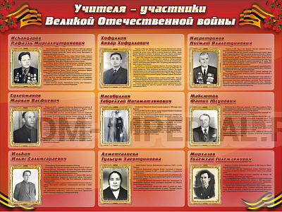 "Учителя-участники Великой Отечественной войны"