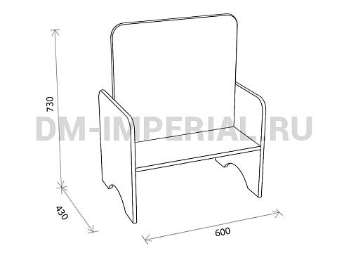 Оснащение детских садов, Игровая мебель, Доска ИМ-016
