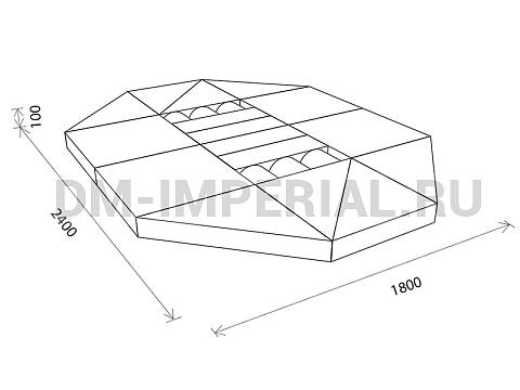 Оснащение детских садов, Мягкие модули, Развивающие мягкие модули Стадион ММ-РМ-02.017