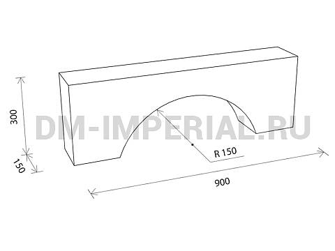 Оснащение детских садов, Мягкие модули, Мягкий модуль Арка 20 ММ-ЭМ-01.020