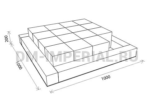 Оснащение детских садов, Мягкие модули, Развивающие мягкие модули Пятнашки ММ-РМ-01.007