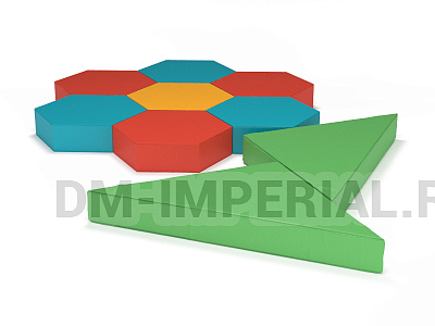 Развивающие мягкие модули Цветочек