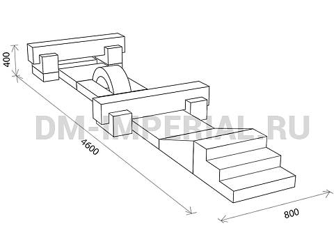 Оснащение детских садов, Мягкие модули, Мягкие спортивные модули Попрыгушки ММ-СМ-03.008