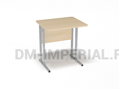 Стол ученический 1-но местный регулируемый на квадратной трубе