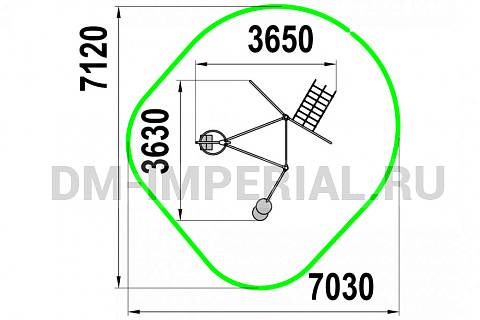 Уличное оборудование, Спортивное оборудование, Спортивный комплекс NEXT СК 1.7 СК 1.7