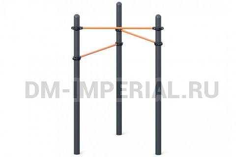 Уличное оборудование, Спортивное оборудование, Три разноуровневых турника W-02-005 W-02-005