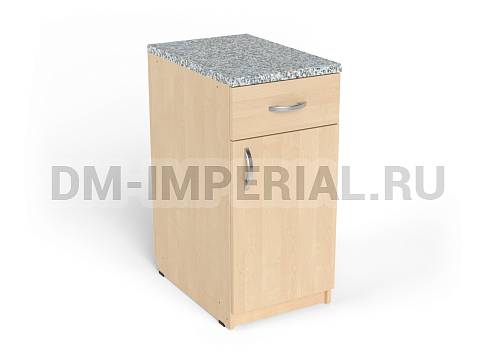 Оснащение детских садов, Шкафы, Тумба 1-но дверная с ящиком КМ-005