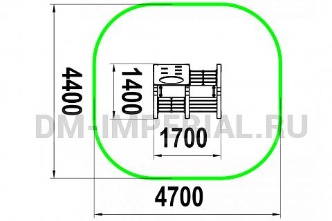 Уличное оборудование, Спортивное оборудование, Барьер СП 1.61.4 СП 1.61.4