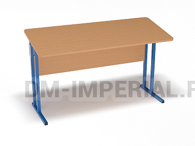 Стол ученический 2-х местный нерегулируемый на квадратной трубе с наклонной столешницей