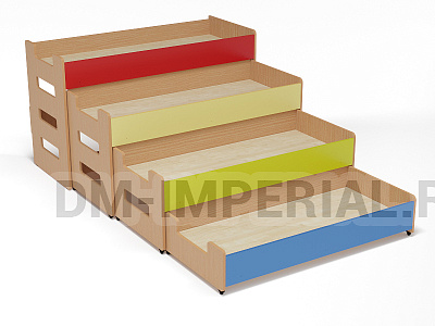 Кровать 4-х ярусная выкатная