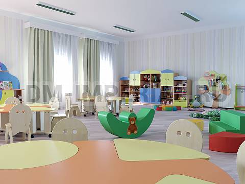 Оснащение детских садов, Шкафы, Стенка Дарья ШС-021