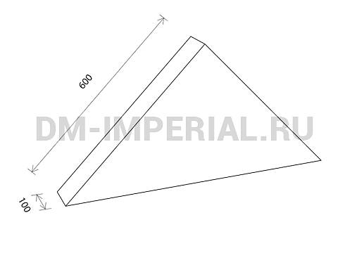 Оснащение детских садов, Мягкие модули, Мягкий модуль Треугольная призма 43 ММ-ЭМ-07.043