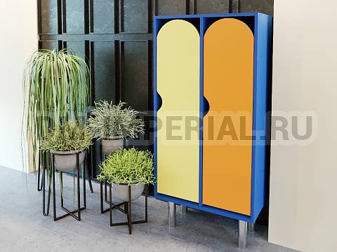 Оснащение детских садов, Шкафы, Шкаф 2-х секционный на металлических ножках стандарт ШР-003-С-2