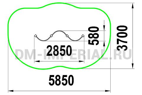Уличное оборудование, Спортивное оборудование, Лесенки Зиг-заг ШС-1.4.01 ШС-1.4.01