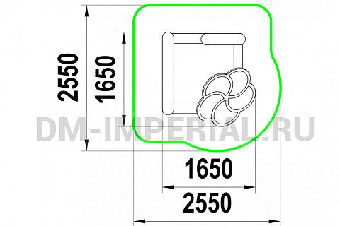 Уличное оборудование, Игровое оборудование, Детская песочница Леденец МФ 1.72 МФ 1.72