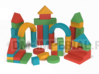 Мягкий конструктор Юный строитель